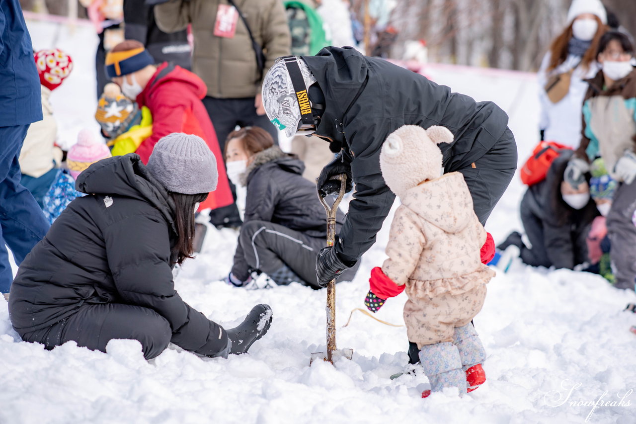 井山敬介さん＆清水宏保さんと一緒に雪遊び♪新しいカタチの子育てネットワークコミュニティ『Kids com』イベント、親子で楽しい［スノースポーツフェスティバル］in サッポロテイネ